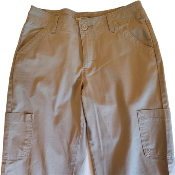 NEW Riders by Lee Khaki Capri Cargo Jeans Size 6 - Picture 1 of 6